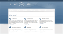 Desktop Screenshot of klamatheyecenter.com