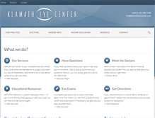 Tablet Screenshot of klamatheyecenter.com